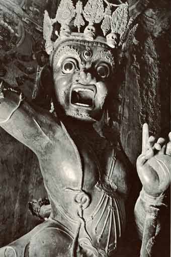 
Vajrapani guards the entrance to the White Temple in Tsaparang - Tibet In Pictures: A Journey Into The Past book 
